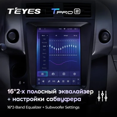 Штатная магнитола Tesla style Teyes TPRO 2 3/32 Toyota RAV4 3 XA30 (2005-2013)