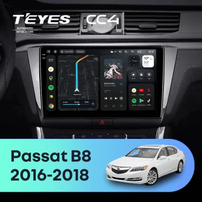 Штатная магнитола Teyes CC4 8/128 Volkswagen Passat B8 (2016-2018)