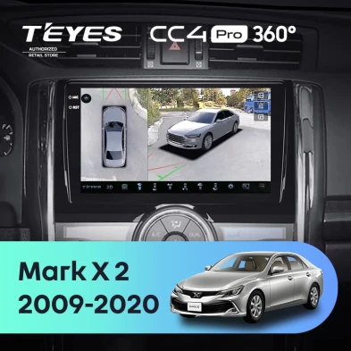 Штатная магнитола Teyes CC4 Pro 360 12/256 Toyota Mark X 2 X130 (2009-2020)