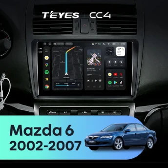 Штатная магнитола Teyes CC4 8/128 Mazda 6 GG (2002-2007)