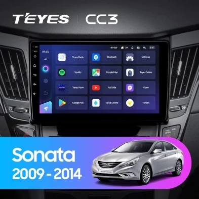Штатная магнитола Teyes CC3 4/32 Hyundai Sonata 6 YF (2009-2014) Тип-B