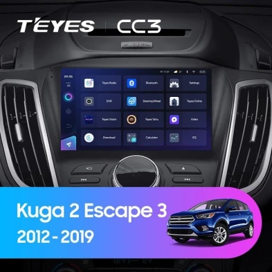 Штатная магнитола Teyes CC3 4/32 Ford Kuga 2 (2012-2019) Тип-B