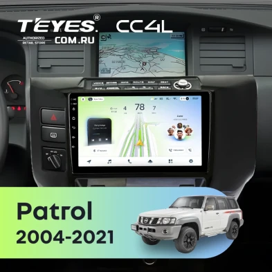 Штатная магнитола Teyes CC4L 6/64 Nissan Patrol V 5 Y61 (2004-2021) F3 (черный)