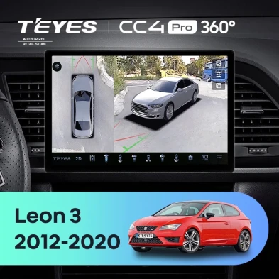 Штатная магнитола Teyes CC4 Pro 360 12/256 Seat Leon 3 (2012-2020) F3 (13")
