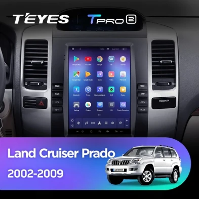Штатная магнитола Tesla style Teyes TPRO 2 4/64 Toyota Land Cruiser Prado 120 (2002-2009) Тип-A