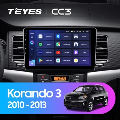 Штатная магнитола Teyes CC3 4/32 SsangYong Korando 3 (2010-2013)