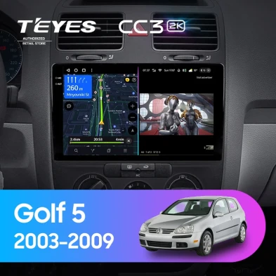 Штатная магнитола Teyes CC3 2K 4/64 Volkswagen Golf 5 (2003-2009) F3