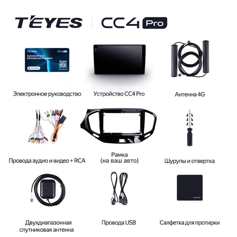 Штатная магнитола Teyes CC4 Pro 12/256 Mini Cooper (2014-2020)
