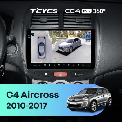 Штатная магнитола Teyes CC4 Pro 360 8/128 Citroen C4 Aircross (2010-2017) Тип-B