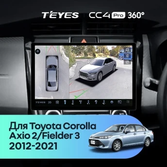 Штатная магнитола Teyes CC4 Pro 360 8/128 Toyota Corolla Axio 2 E160 (2012-2021) (11")