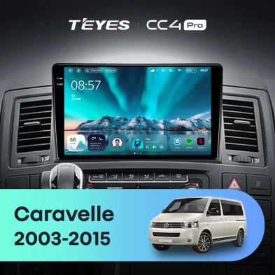 Штатная магнитола Teyes CC4 Pro 8/128 Volkswagen Caravelle (2003-2015)