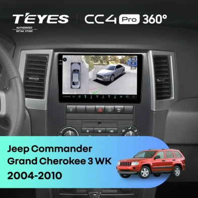 Штатная магнитола Teyes CC4 Pro 360 12/256 Jeep Commander (2005-2010)
