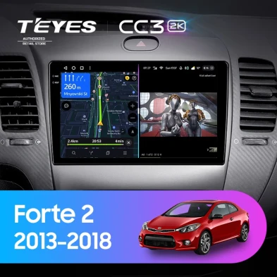 Штатная магнитола Teyes CC3 2K 4/64 Kia Forte 2 (2013-2018) F1 Тип-C