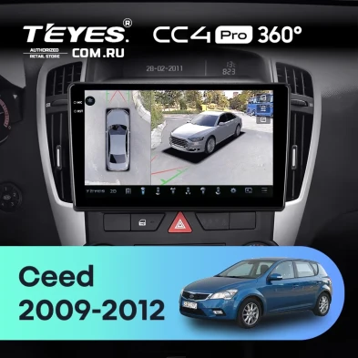 Штатная магнитола Teyes CC4 Pro 360 12/256 Kia Ceed (2009-2012)
