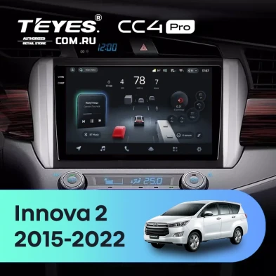 Штатная магнитола Teyes CC4 Pro 8/128 Toyota Innova 2 (2015-2022) Правый руль
