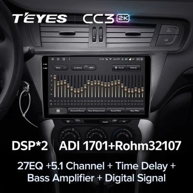 Штатная магнитола Teyes CC3 2K 6/128 Citroen C3-XR (2010-2018) F2