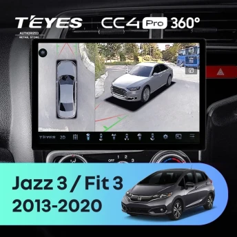 Штатная магнитола Teyes CC4 Pro 8/128 Honda Fit 3 GP GK (2013-2020) Тип-B Правый руль (13")