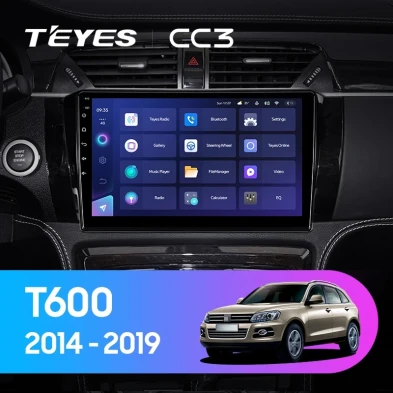Штатная магнитола Teyes CC3 4/32 Zotye T600 (2014-2019)