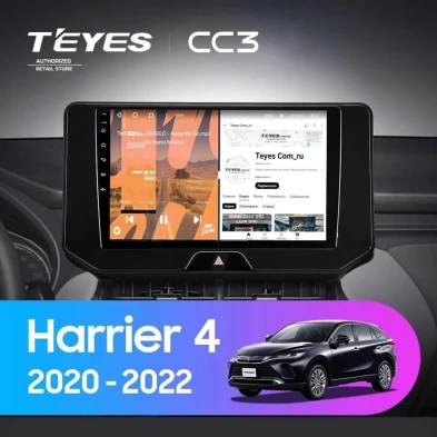Штатная магнитола Teyes CC3 4/32 Toyota Harrier 4 XU80 (2020-2022)