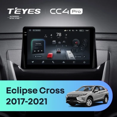 Штатная магнитола Teyes CC4 Pro 8/128 Mitsubishi Eclipse Cross (2017-2021) F2
